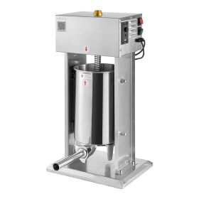Electric Sausage Stuffer, 25 LBS / 12 L Vertical Meat Stuffer, Stepless Speed Control and Foot Pedal