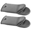 VEVOR Oven Mitts, Mini Oven Mitt Set with Non-Slip Silicone Strips, High Heat Resistant to 500Â°F