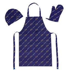 Ravens 3PC Set - Apron; Mitt; Hat