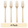 (4 pack) River Gold Stainless Steel Salad Fork