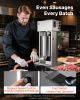 Electric Sausage Stuffer, 25 LBS / 12 L Vertical Meat Stuffer, Stepless Speed Control and Foot Pedal