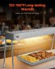 Food Heat Lamp, 750W Hanging Commercial Food Heating Warmer, Stainless Steel Electric Strip Heater Light with Cord
