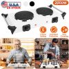 2000W Electric Dual Burner Portable Coil Heating Hot Plate Stove Countertop RV Hotplate With 5 Temperature Adjustments Portable Handles