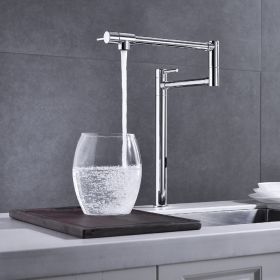 Folding Kitchen Faucet With Pot Shaped Filling And Extended Handle (Option: As shown in the figure)